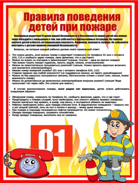 Мероприятия по пожарной безопасности на 2019-2020 год